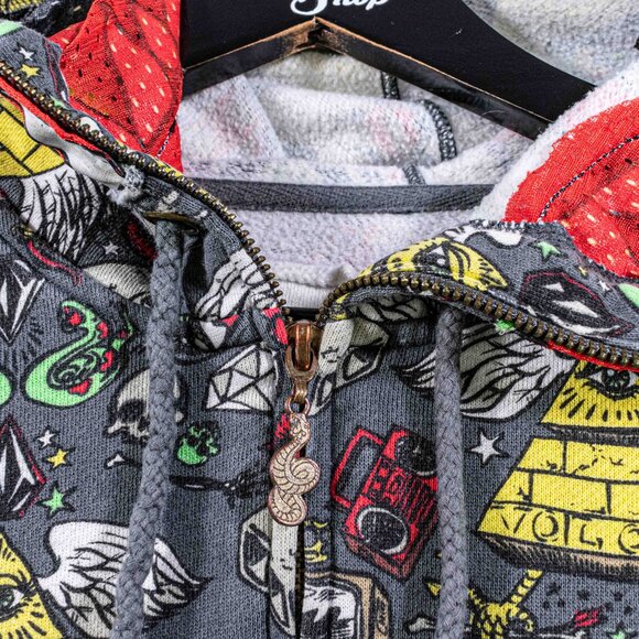 Ryan Sheckler Volcom Full Zip Hoodie Jesse Pinkman Breaking Bad Sweatshirt Small - Picture 3 of 15